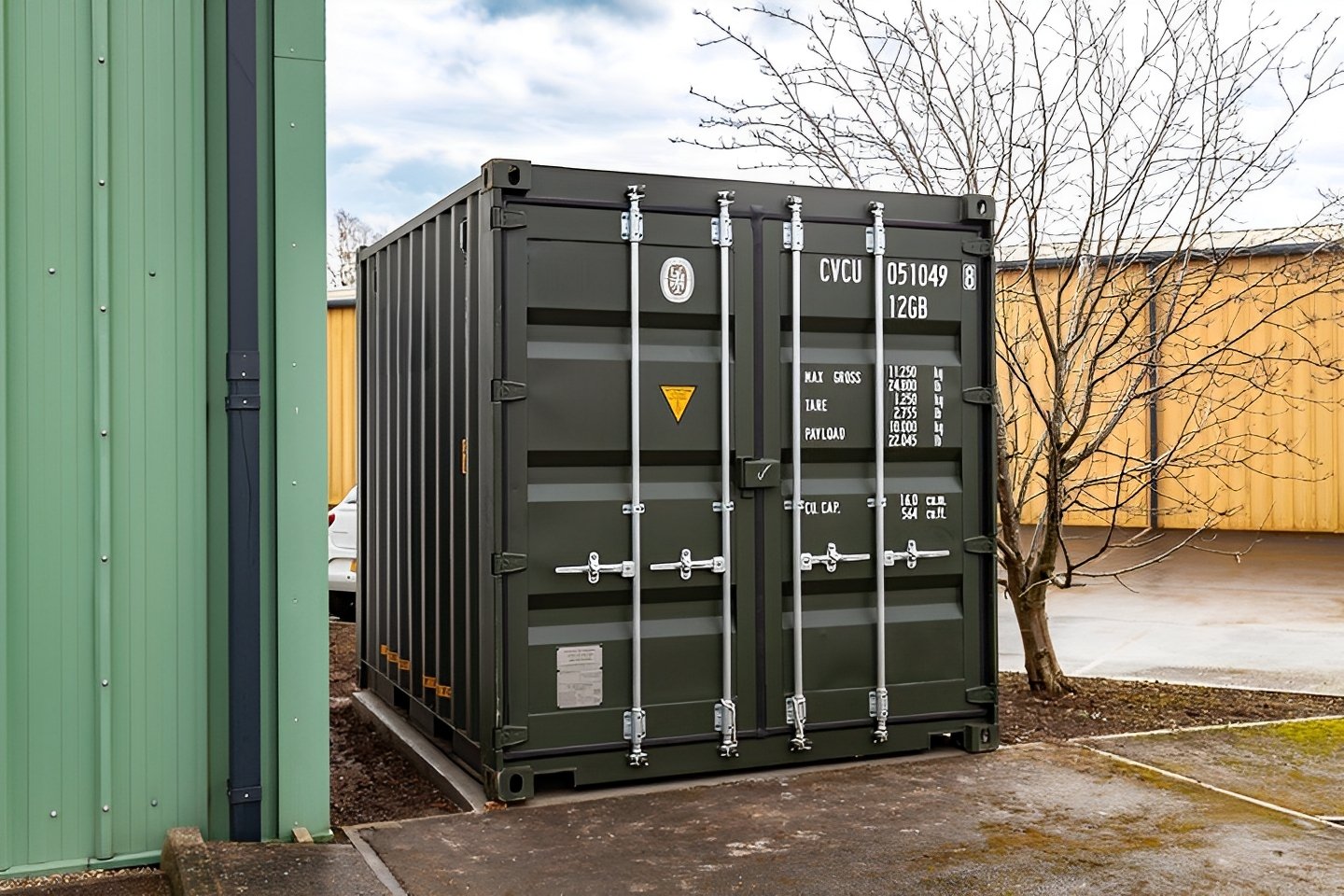 10Ft X 8Ft Shipping Container (One Trip) – Green - Image 5