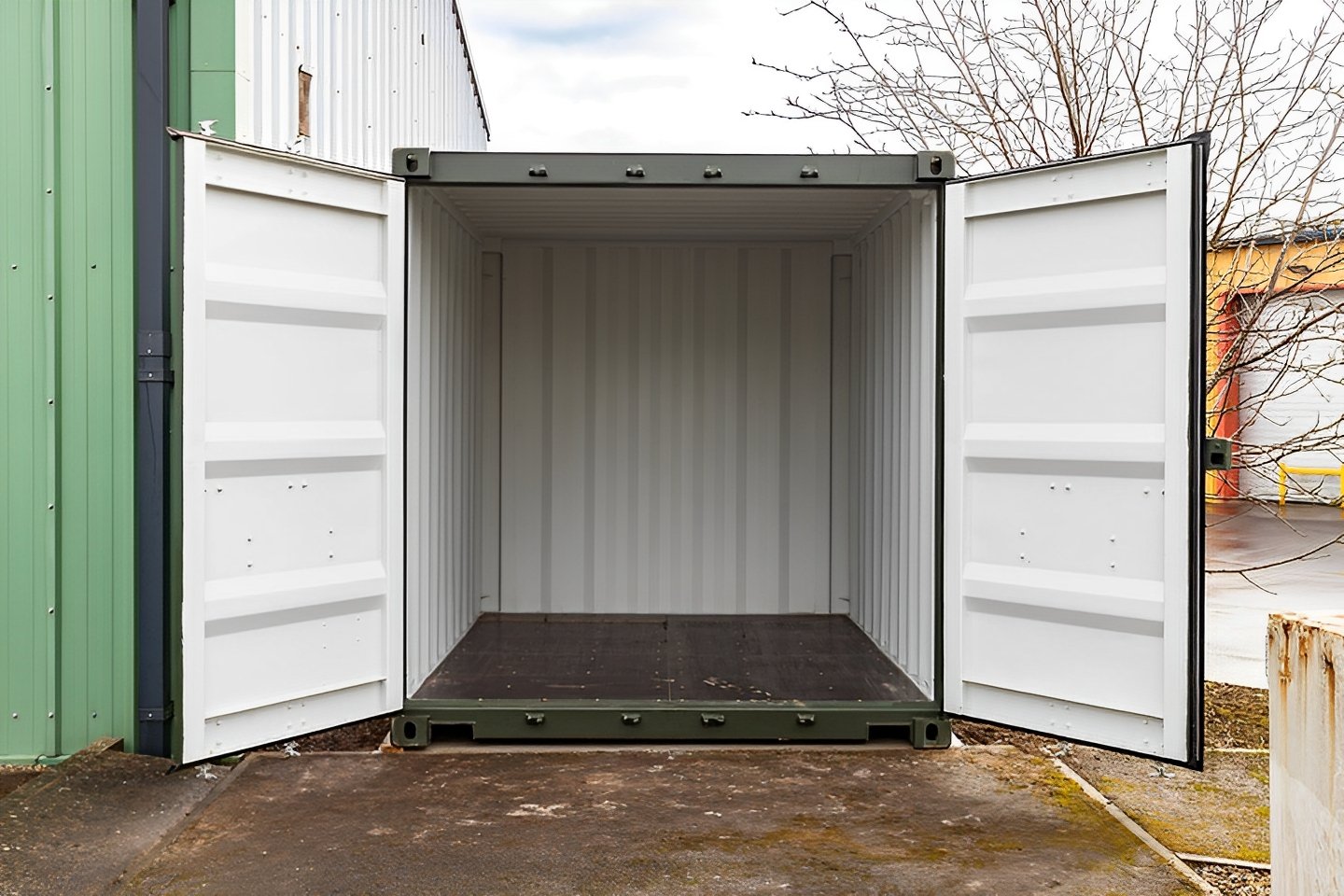 10Ft X 8Ft Shipping Container (One Trip) – Green - Image 6