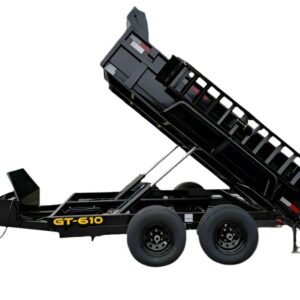 6' X 10' Hydraulic Dump Trailer With Loading Ramps (2) 5200lb axles GVWR 9990