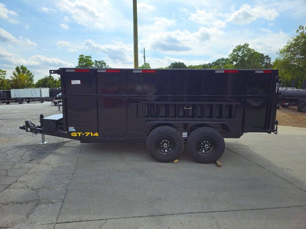 7x14 Hydraulic Dump Trailer with 4ft Sides (2) 7K Axles 14k GVWR - Image 4