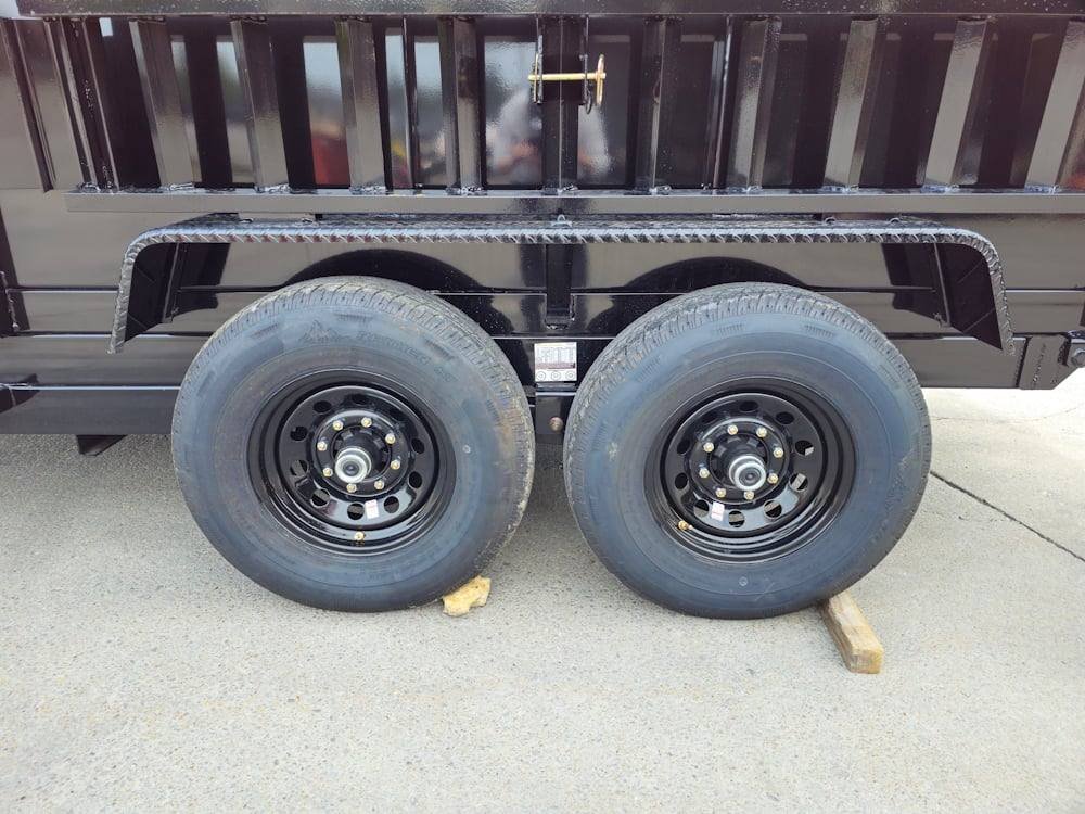 7x14 Hydraulic Dump Trailer with 4ft Sides (2) 7K Axles 14k GVWR - Image 5
