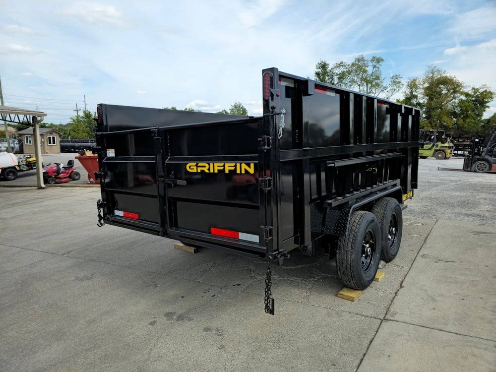 7x14 Hydraulic Dump Trailer with 4ft Sides (2) 7K Axles 14k GVWR - Image 8