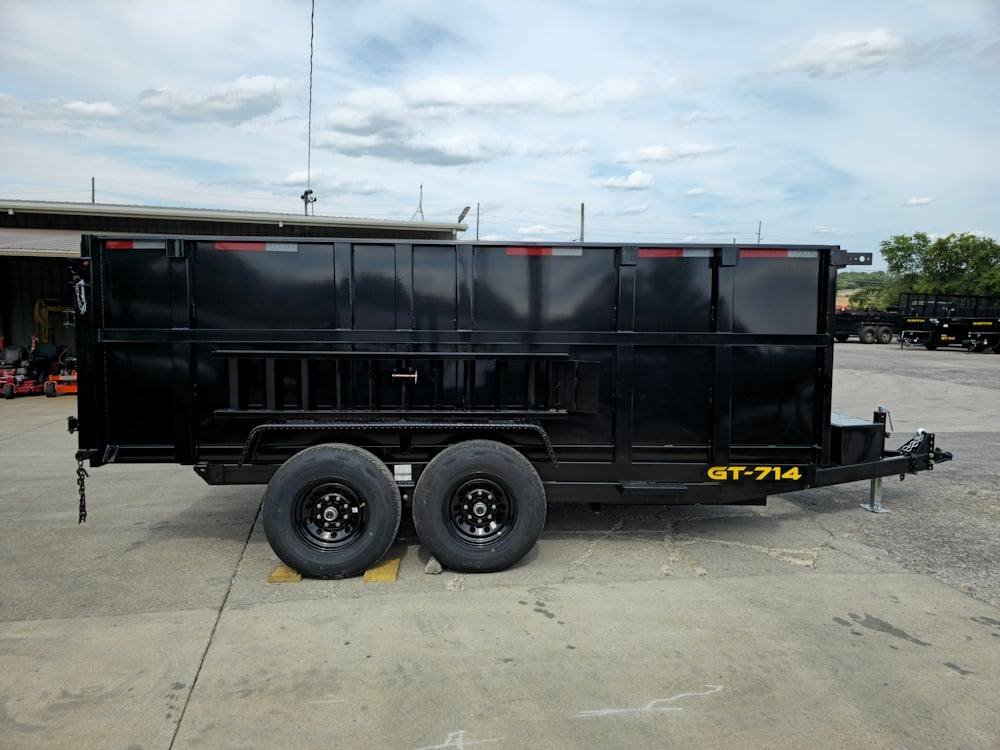 7x14 Hydraulic Dump Trailer with 4ft Sides (2) 7K Axles 14k GVWR - Image 9
