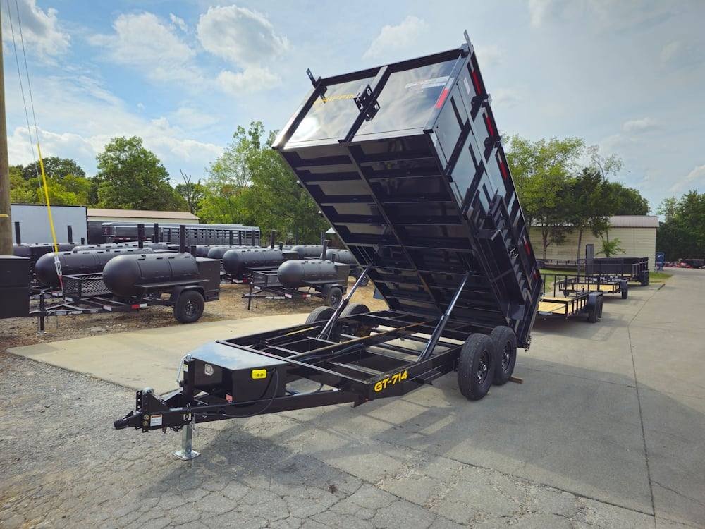 7x14 Hydraulic Dump Trailer with 4ft Sides (2) 7K Axles 14k GVWR - Image 12