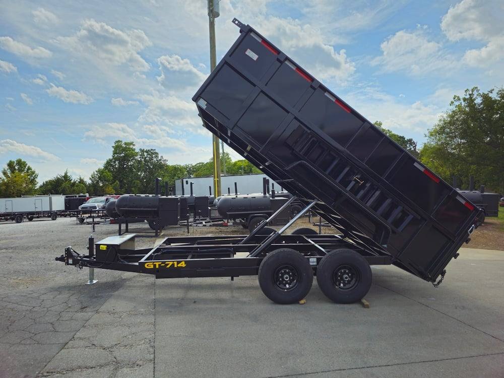 7x14 Hydraulic Dump Trailer with 4ft Sides (2) 7K Axles 14k GVWR - Image 13