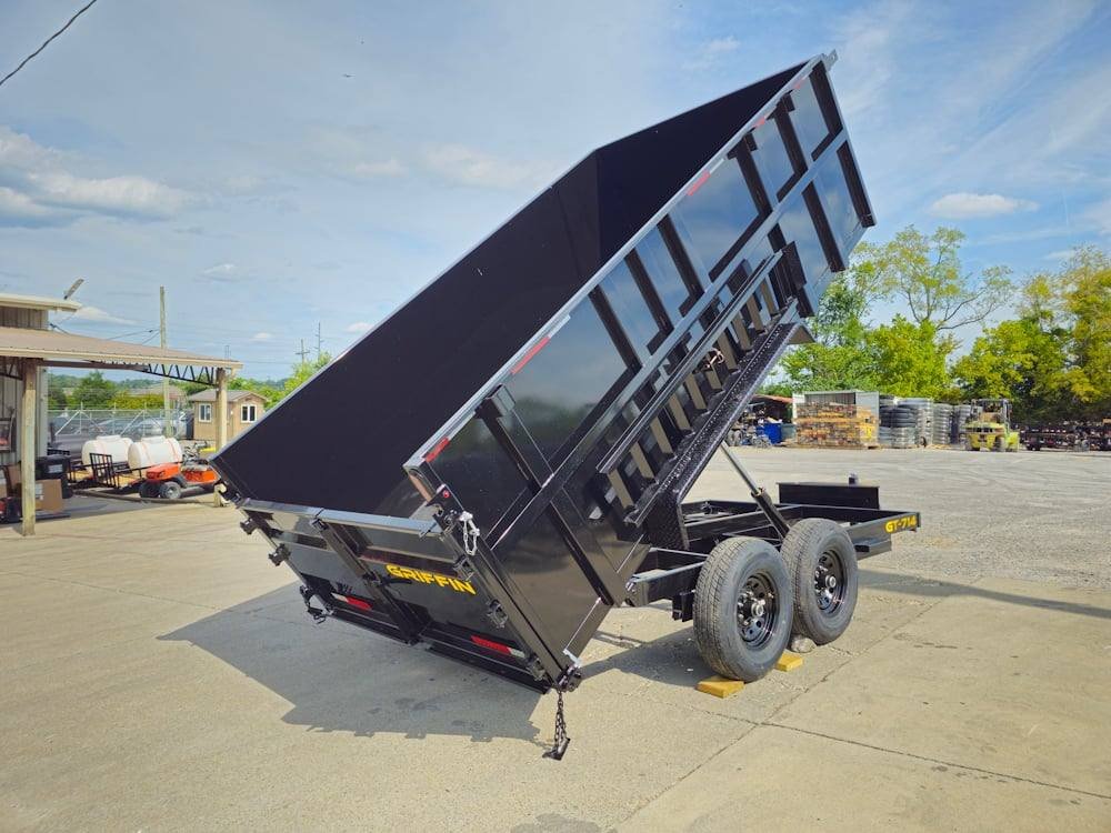 7x14 Hydraulic Dump Trailer with 4ft Sides (2) 7K Axles 14k GVWR - Image 16