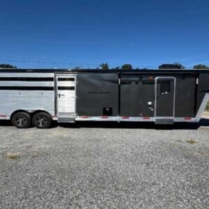 New 2026 Bison Trail Hand 80916B Stock Trailer with 9' Short Wall