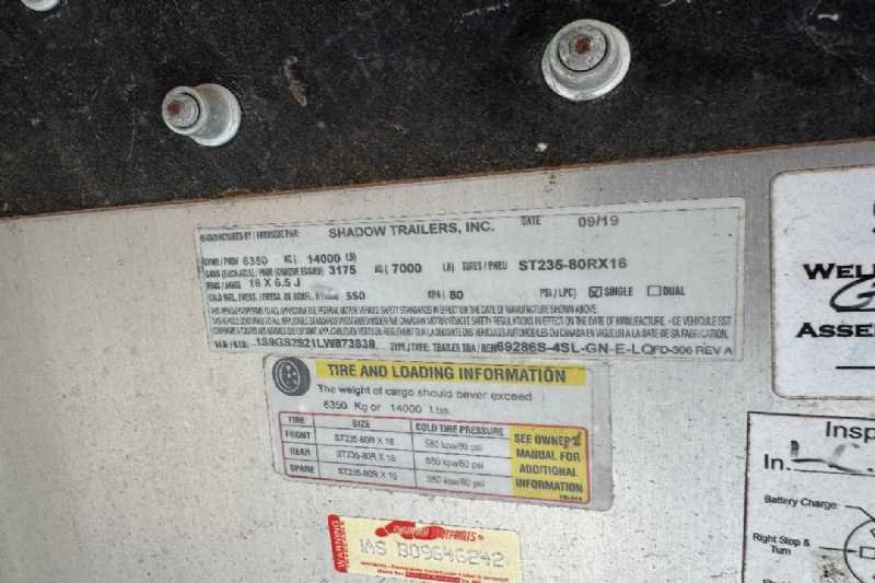 Used 2020 Shadow M-69286S-4SL-GN-E-10'6 LQ 4 Horse Trailer with 11' Short Wall - Image 2