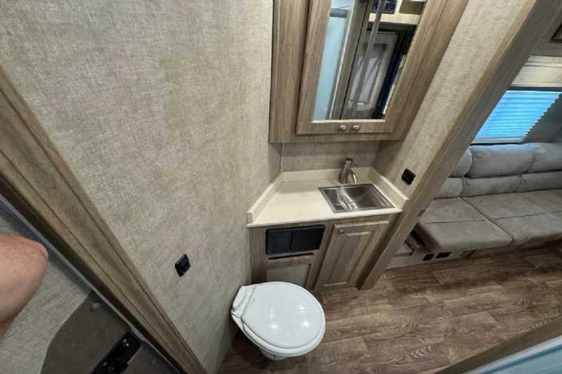 Used 2020 Shadow M-69286S-4SL-GN-E-10'6 LQ 4 Horse Trailer with 11' Short Wall - Image 13