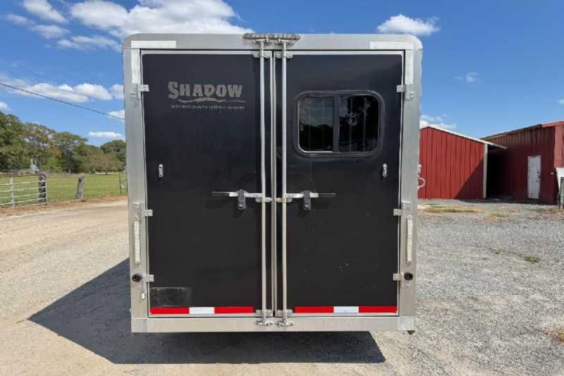 Used 2020 Shadow M-69286S-4SL-GN-E-10'6 LQ 4 Horse Trailer with 11' Short Wall - Image 22