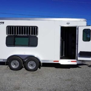 New 2026 Shadow 3HBPDLX 3 Horse Trailer with 2' Short Wall