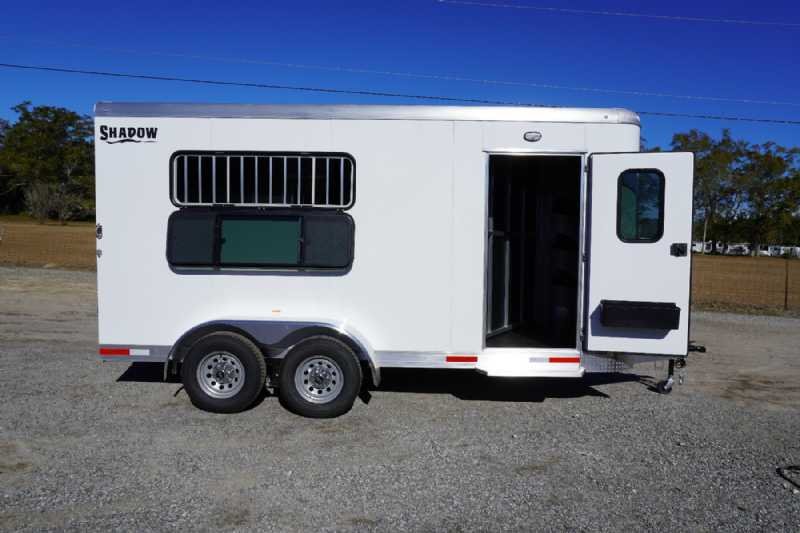New 2026 Shadow 3HBPDLX 3 Horse Trailer with 2' Short Wall