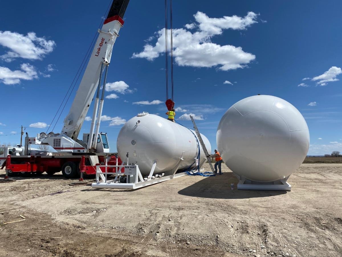 30000 Gallon Skid Propane Tanks Online ASME Storage NGL & LPG Storage Bullet