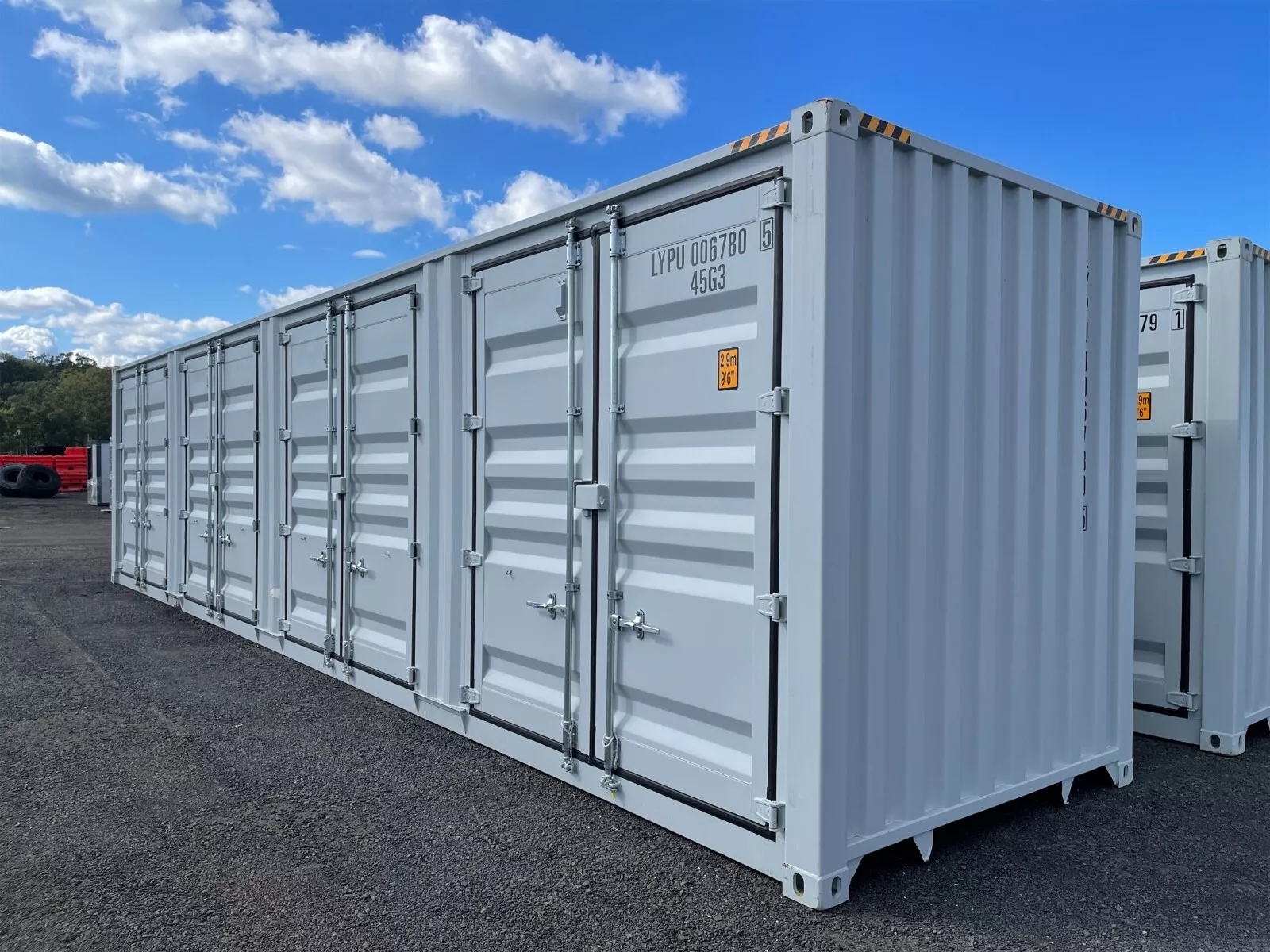 40FT High Cube Storage Shipping Container Conex w/4 Open Side Door 9.5′ Tall