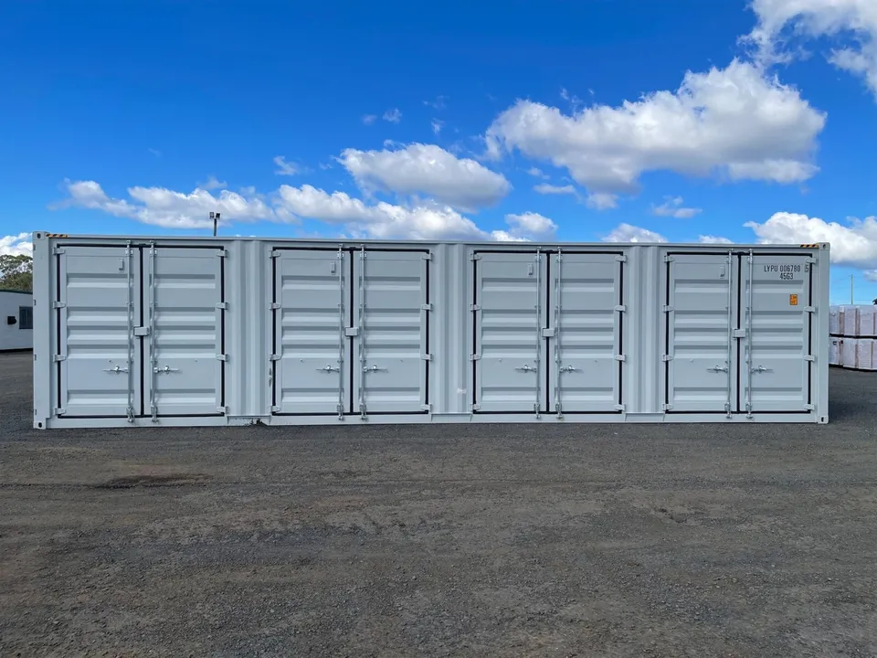 40FT High Cube Storage Shipping Container Conex w/4 Open Side Door 9.5′ Tall - Image 3