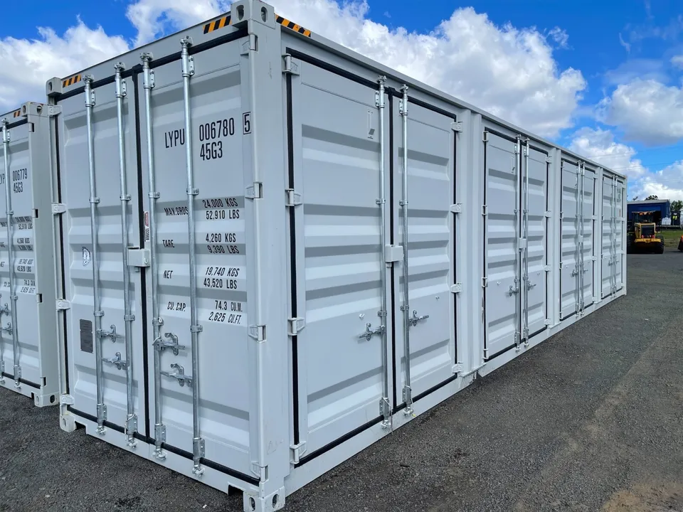 40FT High Cube Storage Shipping Container Conex w/4 Open Side Door 9.5′ Tall - Image 2