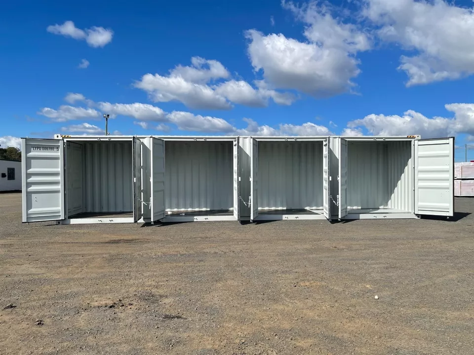 40FT High Cube Storage Shipping Container Conex w/4 Open Side Door 9.5′ Tall - Image 9