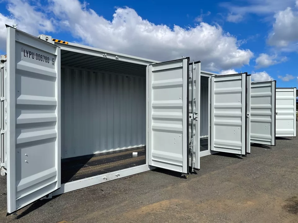 40FT High Cube Storage Shipping Container Conex w/4 Open Side Door 9.5′ Tall - Image 10
