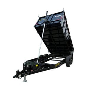 7x14 Telescopic Hydraulic Dump Trailer with 4ft Sides (2) 7K Axles 14K GVWR