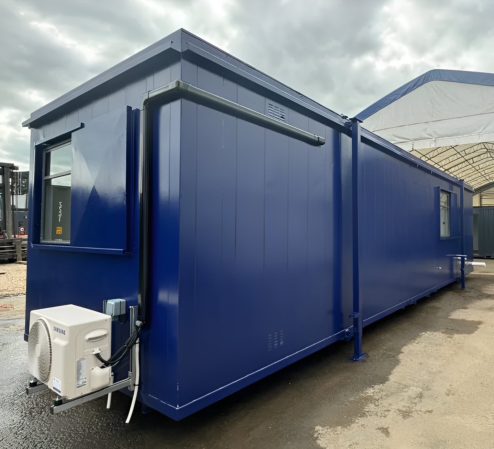 Custom 32Ft × 10ft Cabin Office + Canteen + 1+1 WC Wash Rooms Anti-Vandal - Image 4