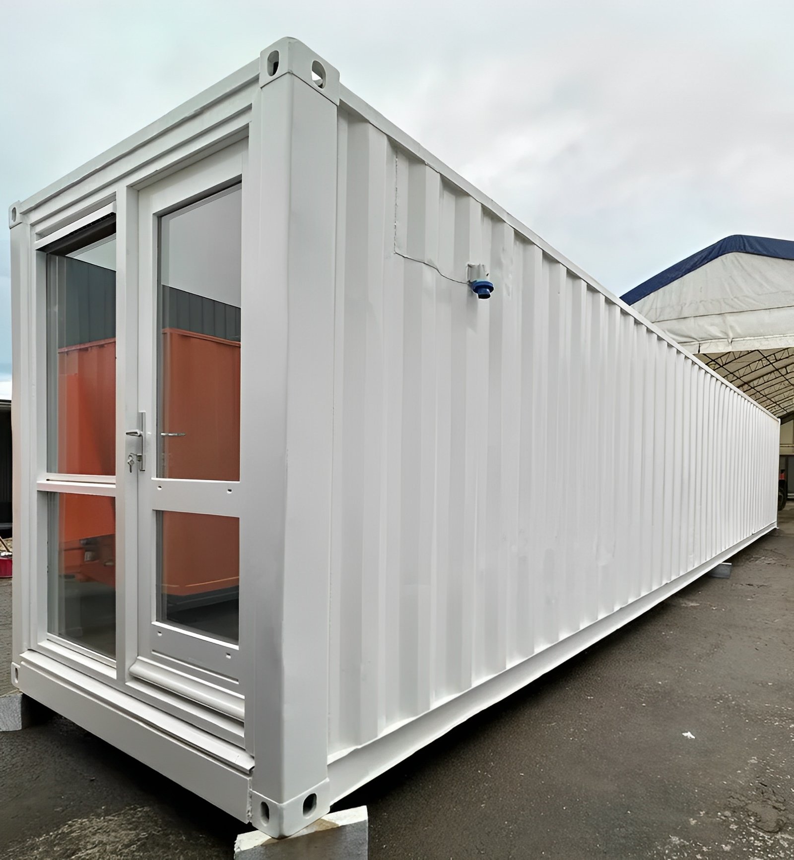Converted 40ft Shipping Container | Open Plan Office | Portable Container Building - Image 12