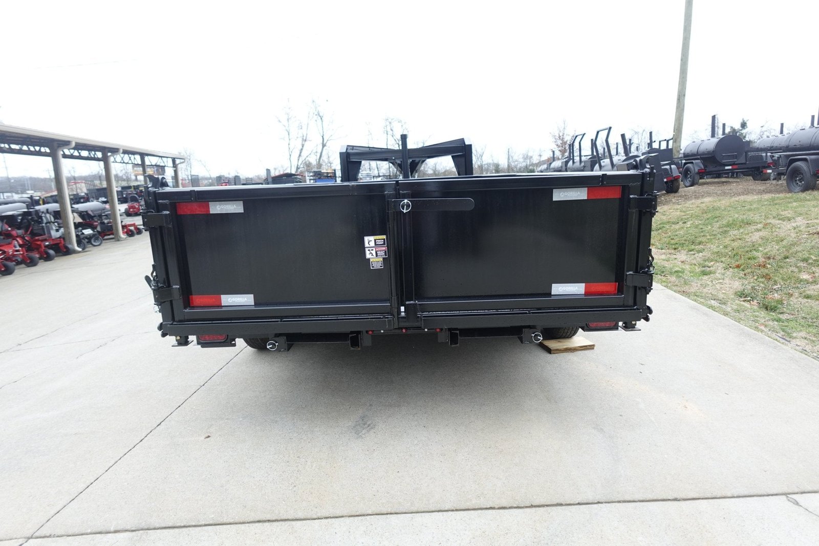 7x16 Gorilla Telescopic Gooseneck IBeam Dump Trailer 2ft Sides (2) 7K Axles - Image 6