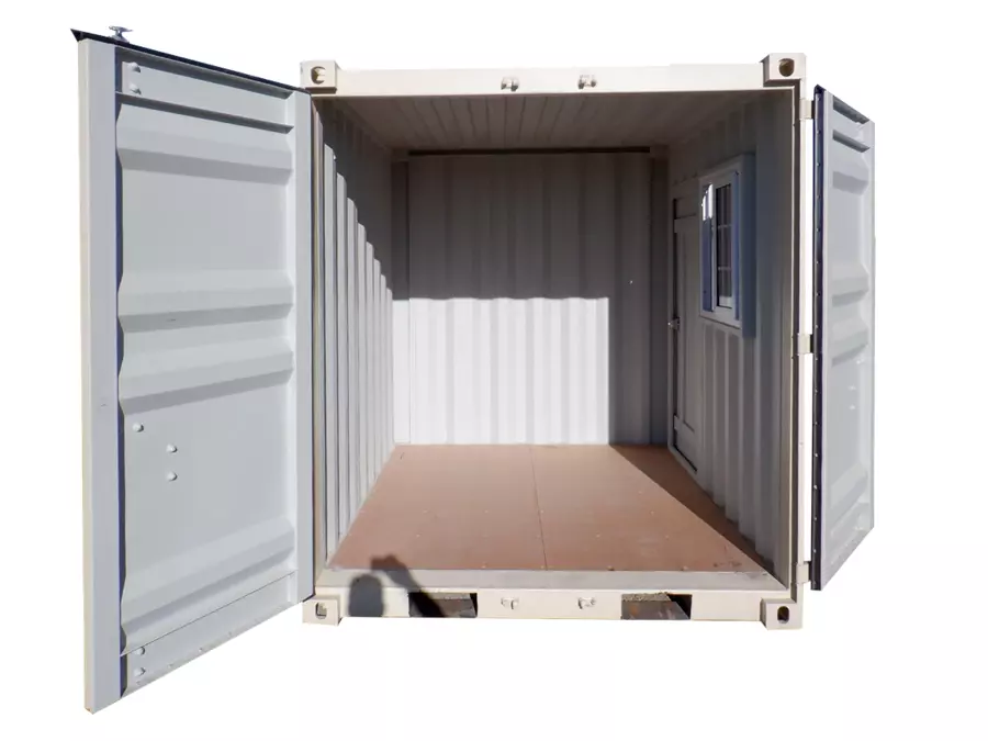 8ft Cubic Shipping Container w/Door+Window 8’Lx6.7’Wx7.4’H - Image 5