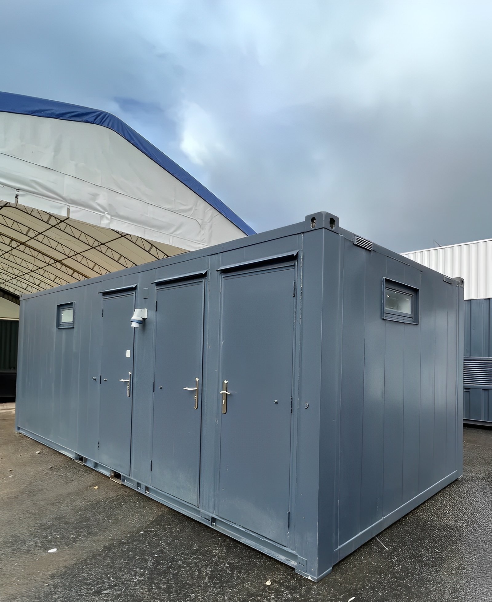Toilet Block + Shower 24 x 9 Ft | 4 + 1 Toilet | Separate Shower Room