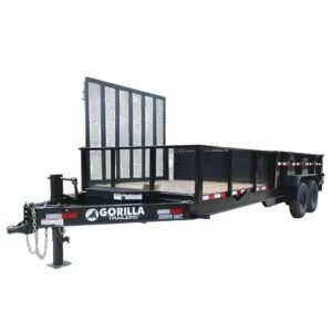7x20 Hybrid Utility Dump Trailer 2ft Sides with Box (2) 7K Axles