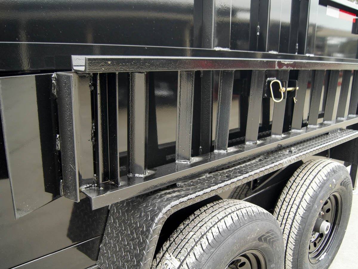 7x16 Telescopic Dump Trailer with 3ft Sides Powder Coated (2) 7K Axles GVWR 14k - Image 16