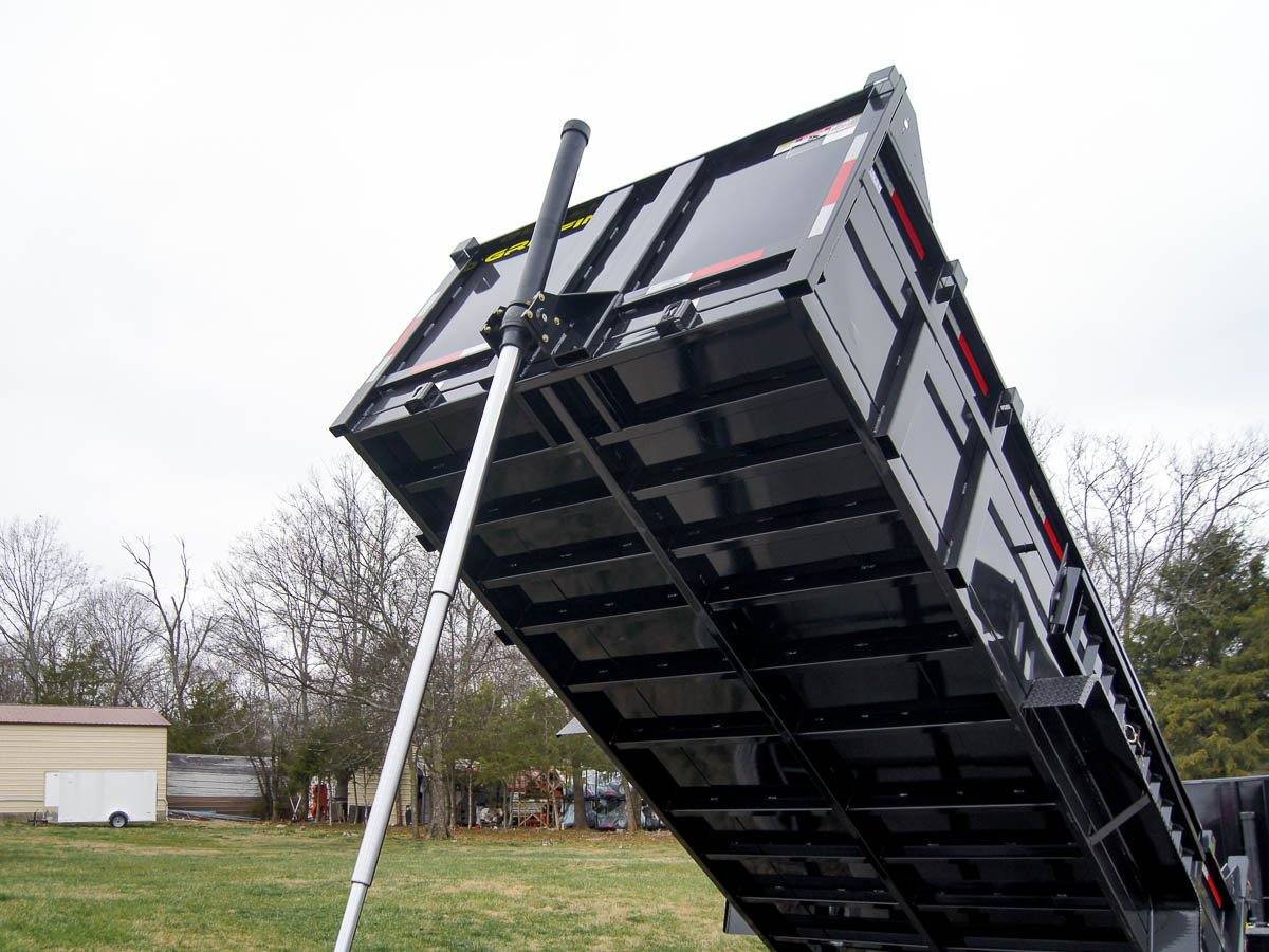 7x16 Telescopic Dump Trailer with 3ft Sides Powder Coated (2) 7K Axles GVWR 14k - Image 22