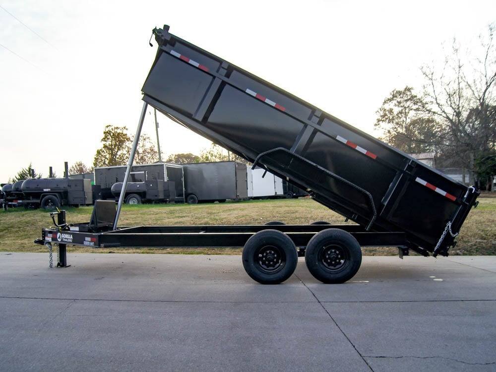 7x16 Gorilla Telescopic IBeam Dump Trailer with 3ft Sides (2) 7K Axles 14k GVWR - Image 19