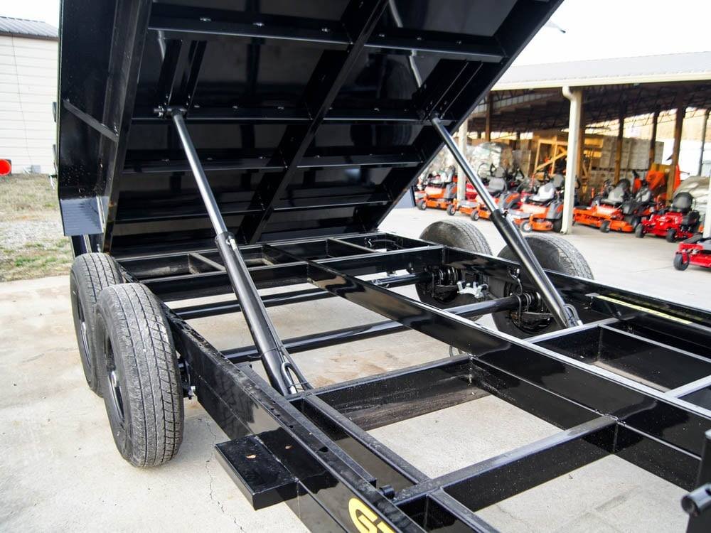 7x14 Gooseneck Hydraulic Dump Trailer with 4ft Side (2) 7K Axles - Image 18