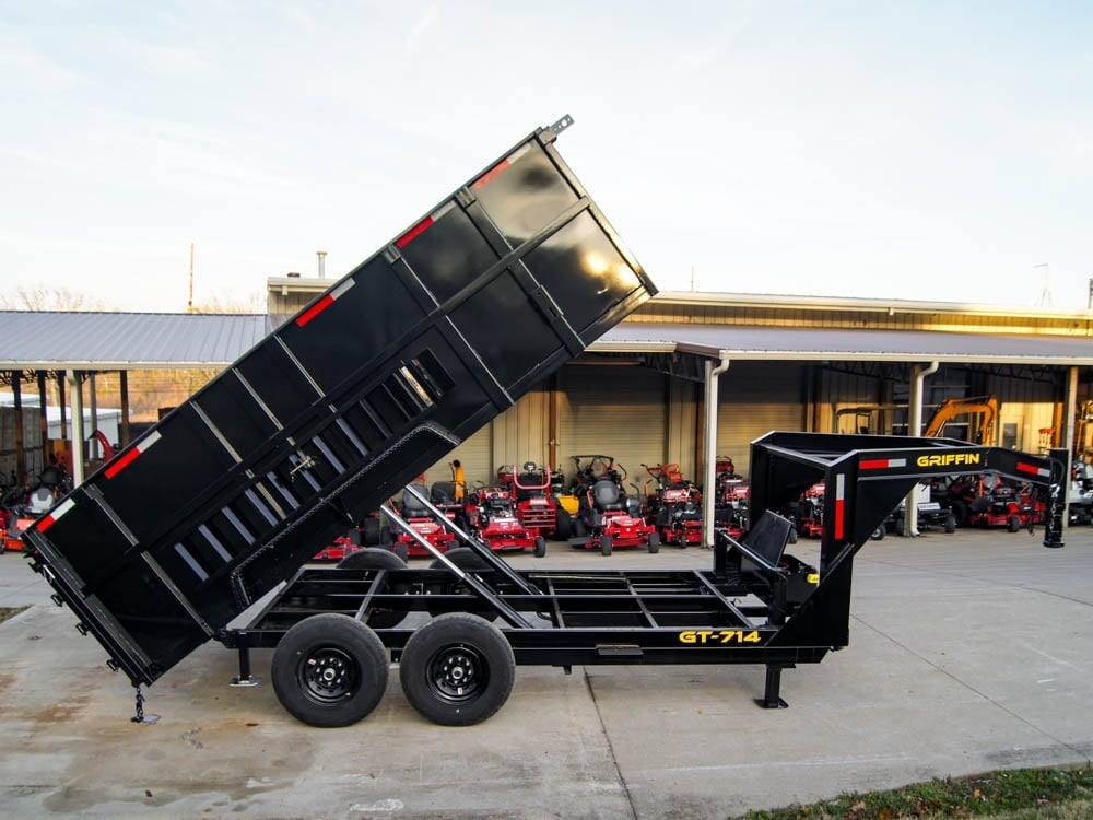 7x14 Gooseneck Hydraulic Dump Trailer with 4ft Side (2) 7K Axles - Image 21