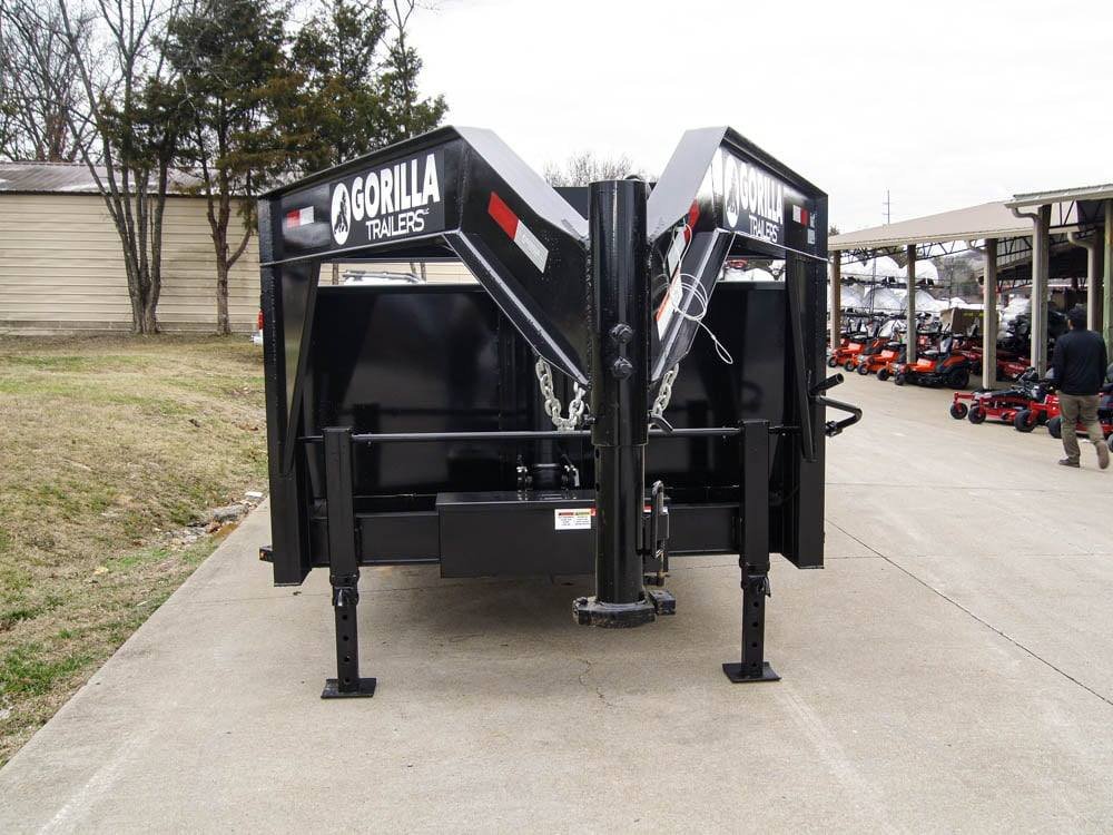 7x16 Gorilla Telescopic Gooseneck IBeam Dump Trailer 3ft Sides (2) 7K Axles - Image 3