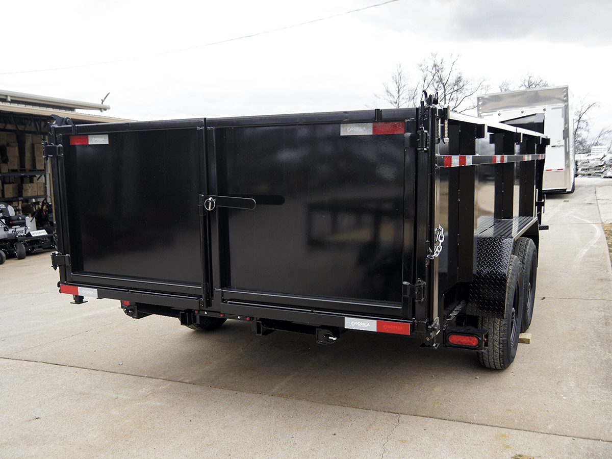 7x16 Gorilla Telescopic Gooseneck IBeam Dump Trailer 3ft Sides (2) 7K Axles - Image 7