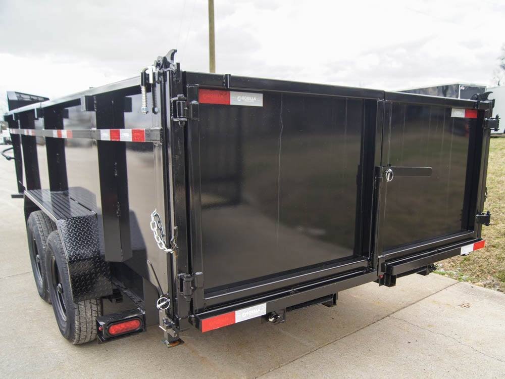 7x16 Gorilla Telescopic Gooseneck IBeam Dump Trailer 3ft Sides (2) 7K Axles - Image 21