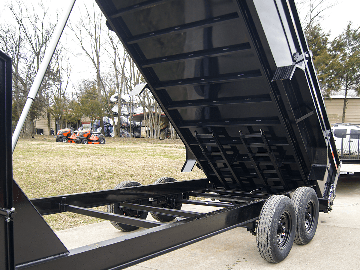 7x16 Gorilla Telescopic Gooseneck IBeam Dump Trailer 3ft Sides (2) 7K Axles - Image 23