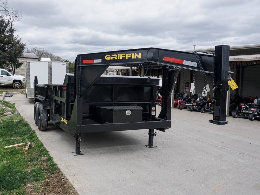 Hydraulic 7'x16' 2ft Side Gooseneck Dump Trailer (2) 7K Axles - Image 11