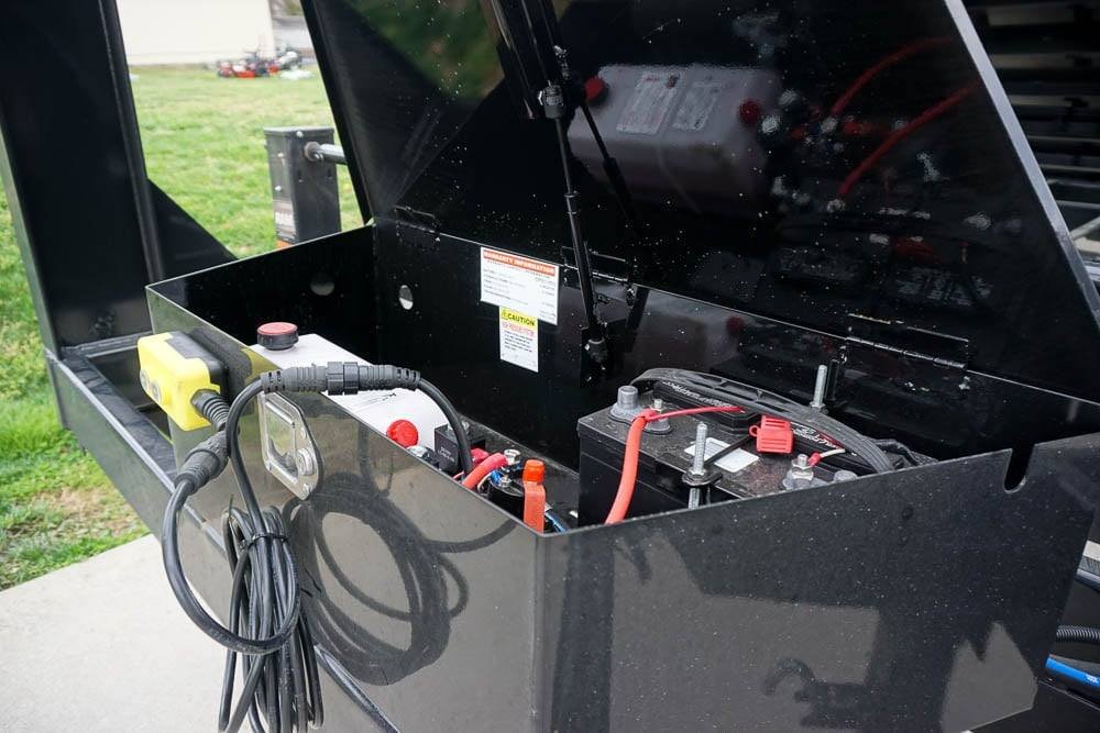 Hydraulic 7'x16' 2ft Side Gooseneck Dump Trailer (2) 7K Axles - Image 26