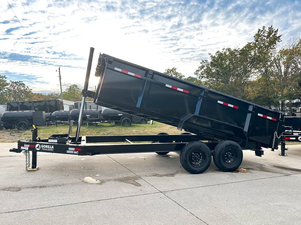 7x16 Gorilla Telescopic IBeam Dump Trailer with 3ft Sides (2) 7K Axles 14k GVWR - Image 17