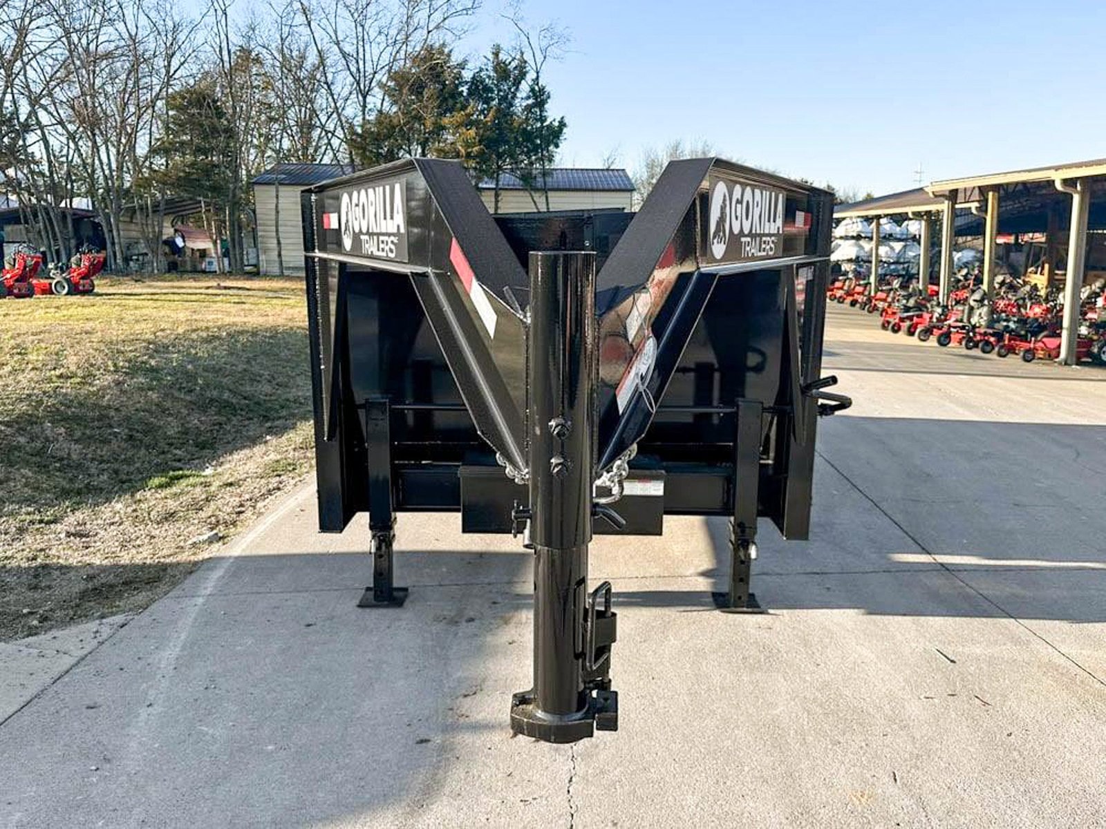 7x14 Gorilla Telescopic Gooseneck IBeam Dump Trailer 3ft Sides (2) 7K Axles - Image 3