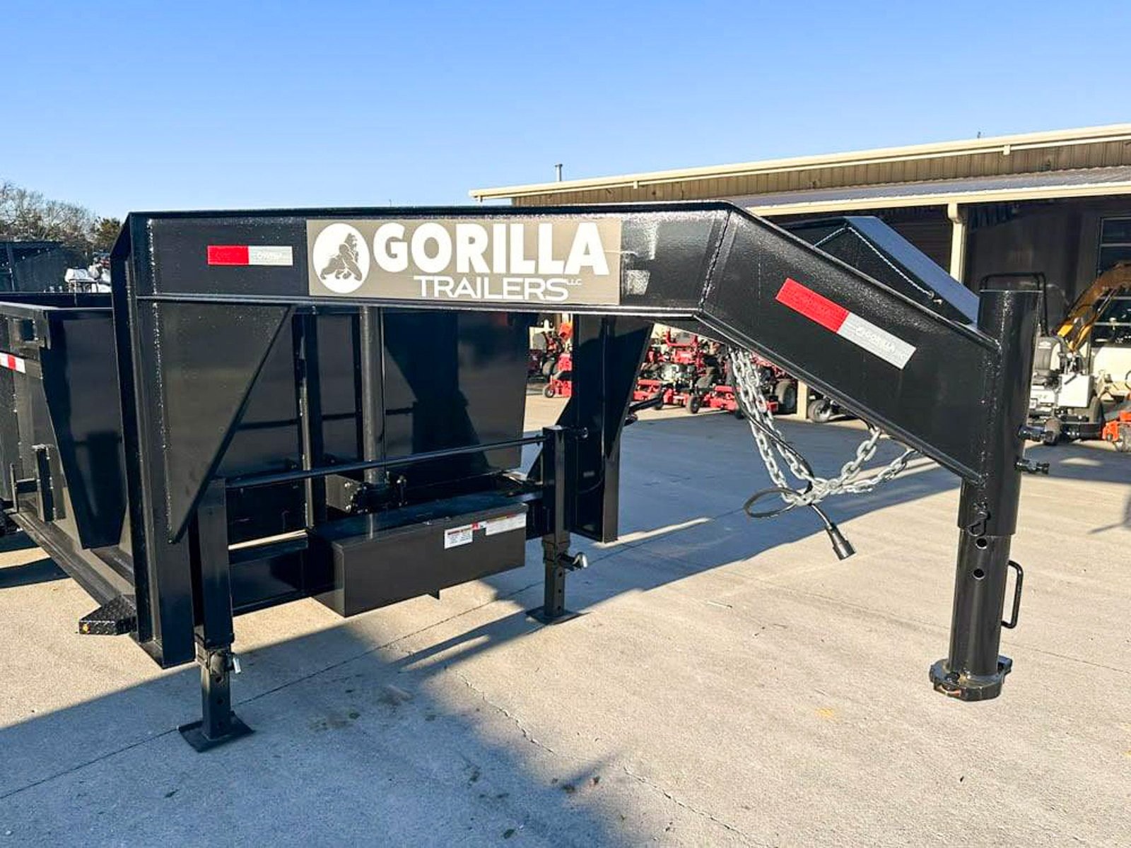 7x14 Gorilla Telescopic Gooseneck IBeam Dump Trailer 3ft Sides (2) 7K Axles - Image 8
