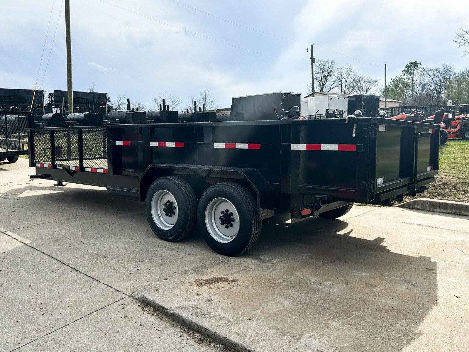 7x20 Hybrid Utility Dump Trailer 2ft Sides with Box (2) 7K Axles No Side Gate - Image 6