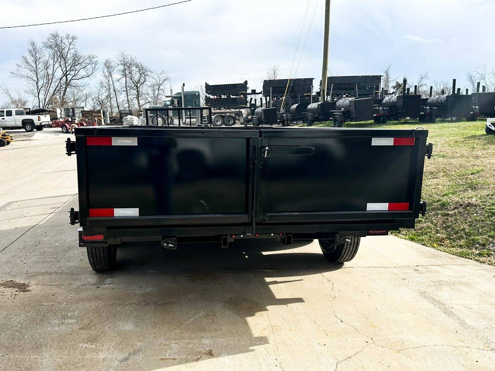 7x20 Hybrid Utility Dump Trailer 2ft Sides with Box (2) 7K Axles No Side Gate - Image 7