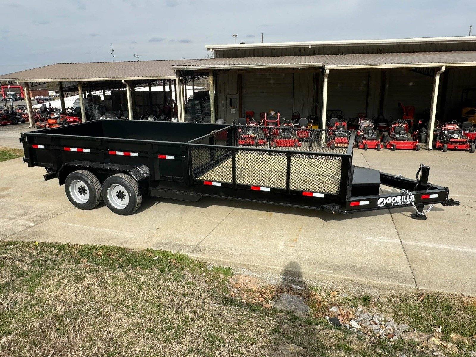 7x20 Hybrid Utility Dump Trailer 2ft Sides with Box (2) 7K Axles No Side Gate - Image 10