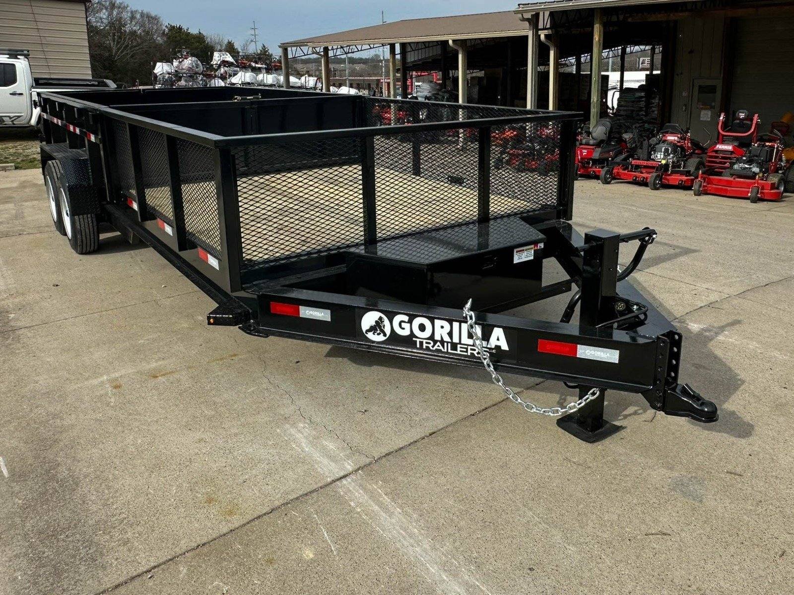 7x20 Hybrid Utility Dump Trailer 2ft Sides with Box (2) 7K Axles No Side Gate - Image 12