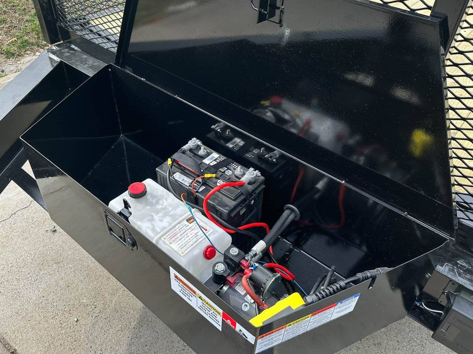 7x20 Hybrid Utility Dump Trailer 2ft Sides with Box (2) 7K Axles No Side Gate - Image 13